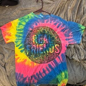 Colorful Tie-Dye Graphic Tee Real Friends